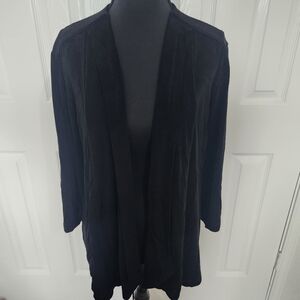 Chico's Size 1 (8/10) Black No Button Cardigan